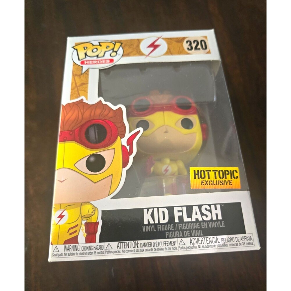 Funko Pop! Heroes Kid Flash #320 Hot Topic Exclusive Vinyl Figure